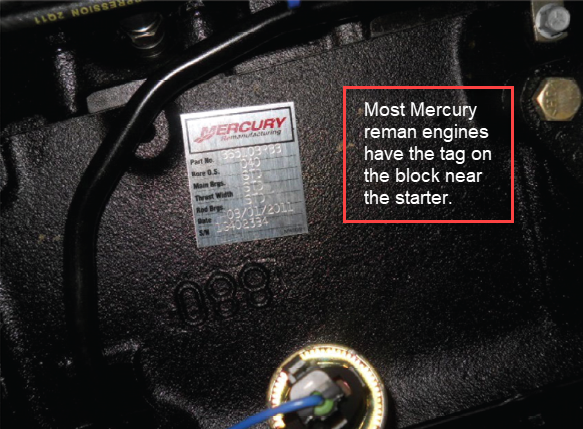 mercury reman engine serial number location